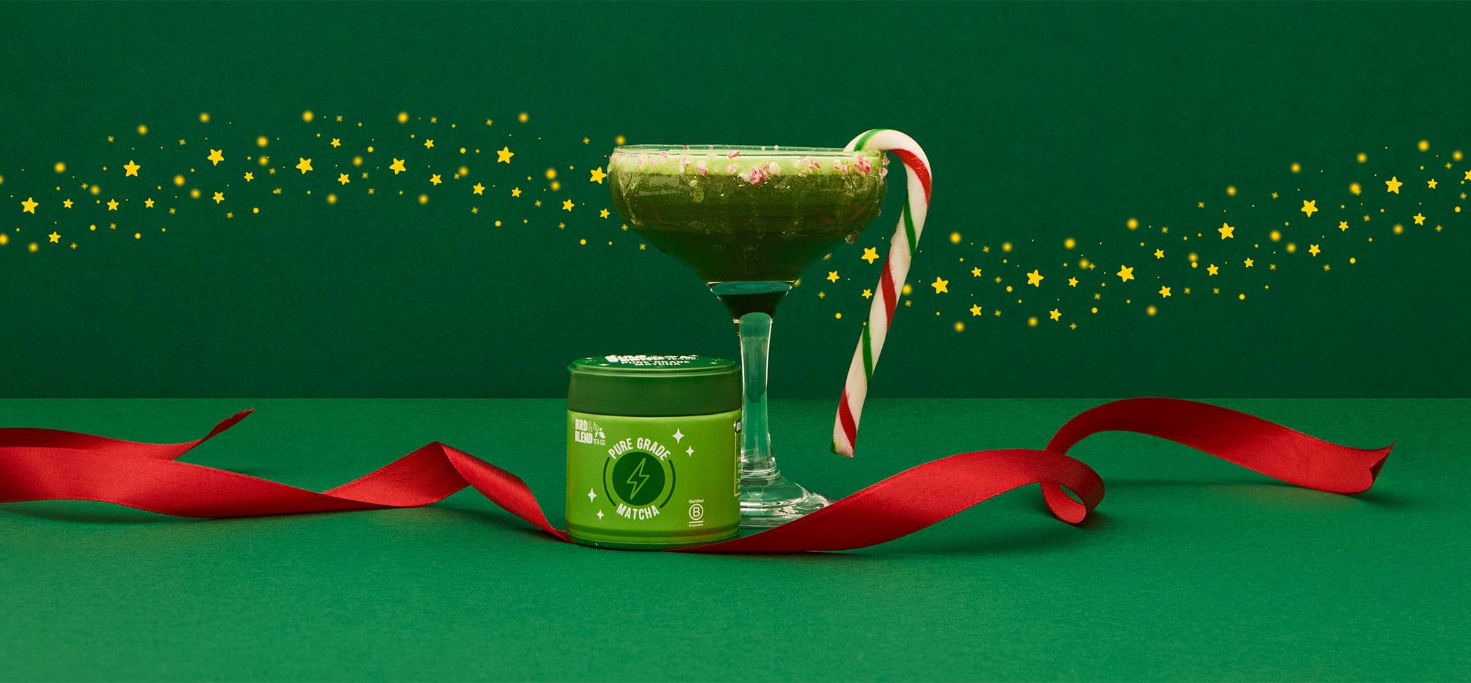 Grinch Matcha Mocktail | Bird & Blend Tea Co.