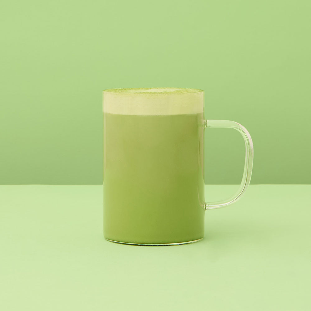 green lions mane matcha latte