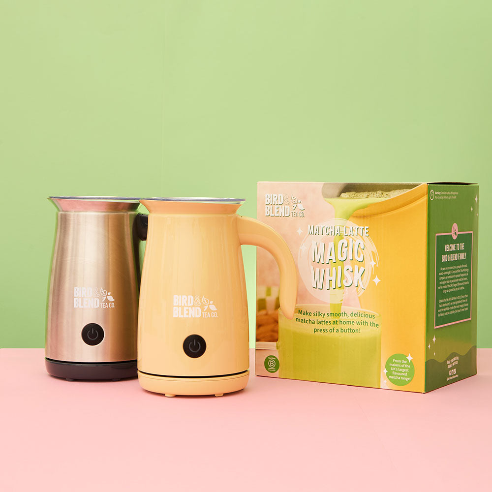 bamboo and steal magic matcha latte whisks and bespoke box