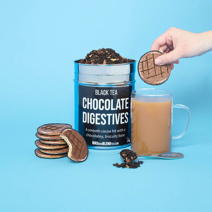 chocolate digestives tea dunking biscuit
