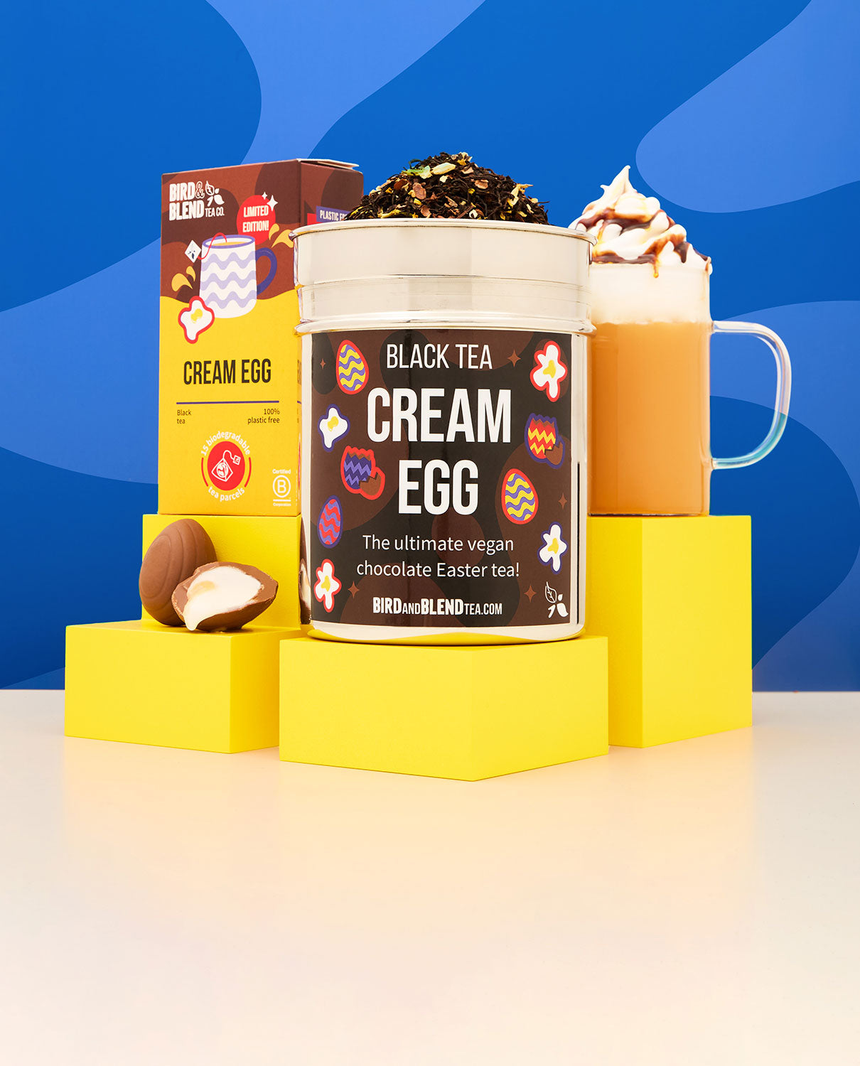 cream egg black loose leaf tea