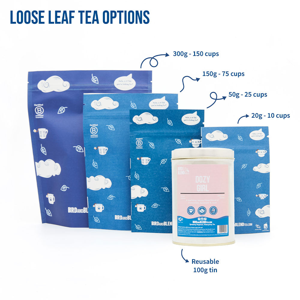 dozy girl loose leaf tea options