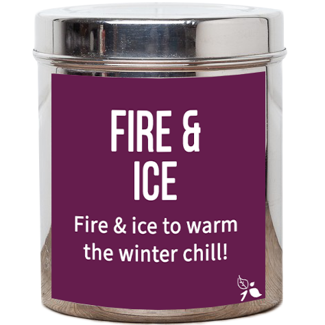fire and ice tea tin