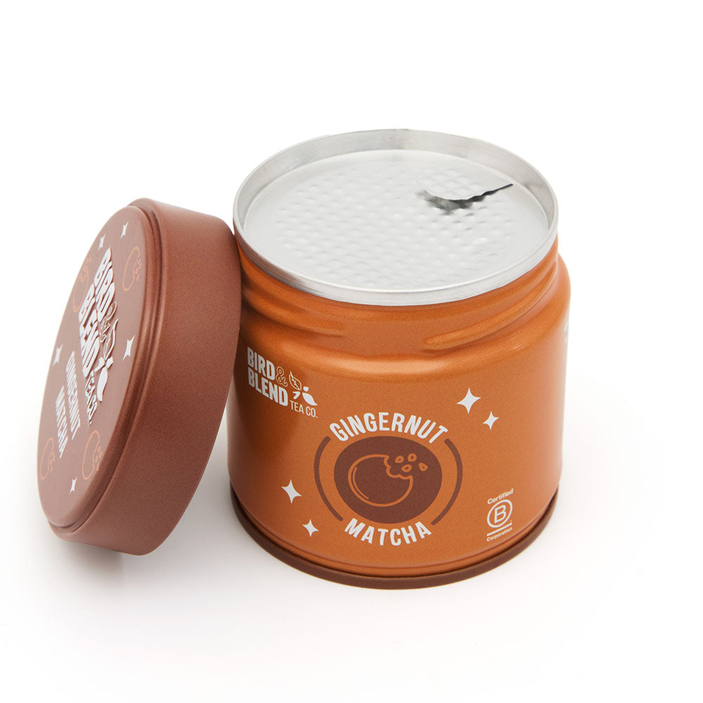 gingernut matcha tin