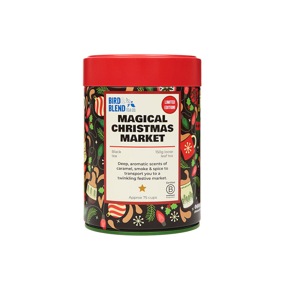 magical Christmas market 150g tea tin