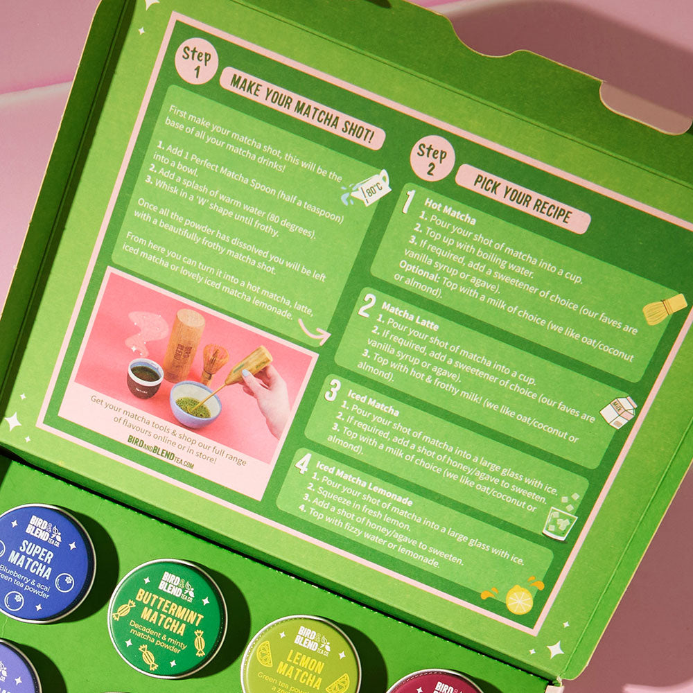 magical matcha selection box step by step guides