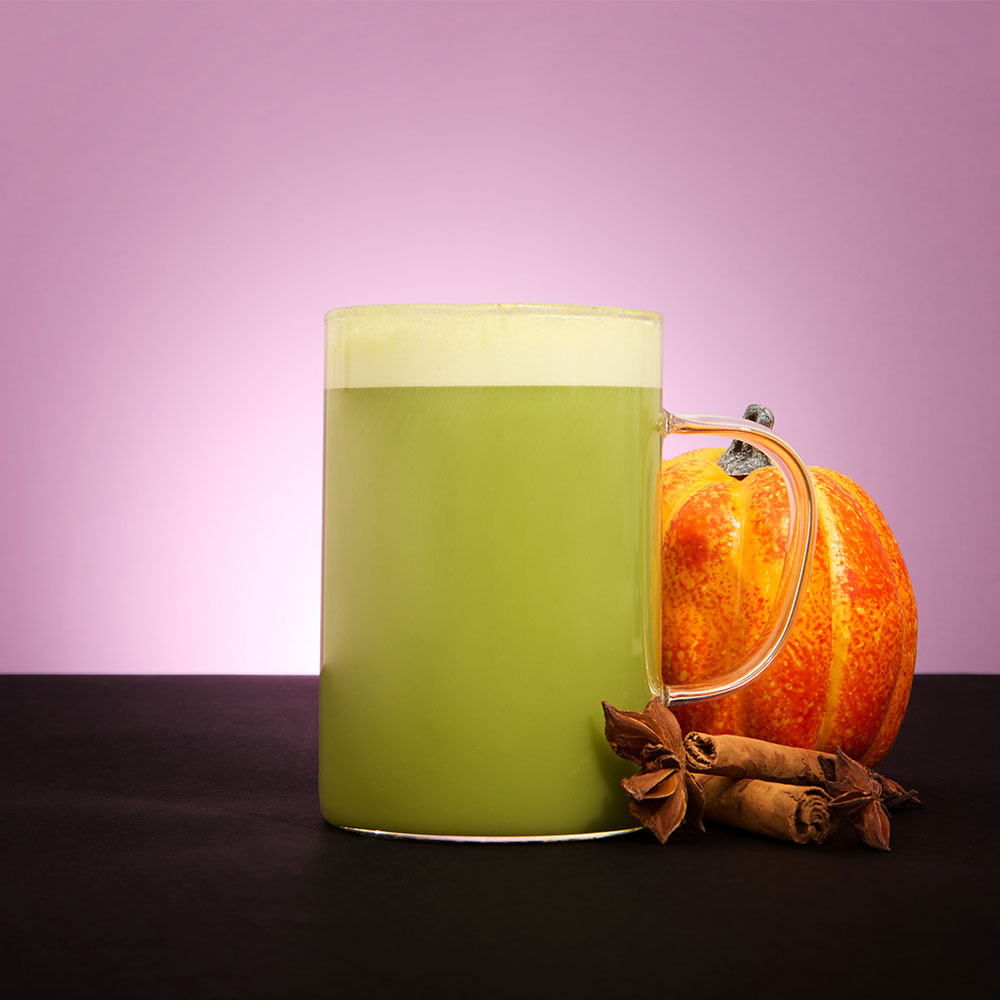 spiced pumpkin pie matcha flavour profile hot matcha