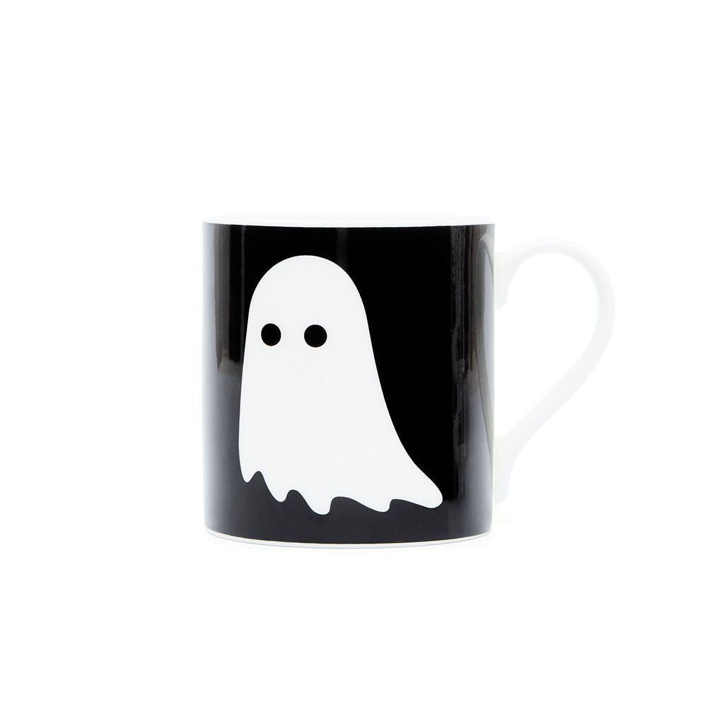 spooky Halloween ghost mug front of mug