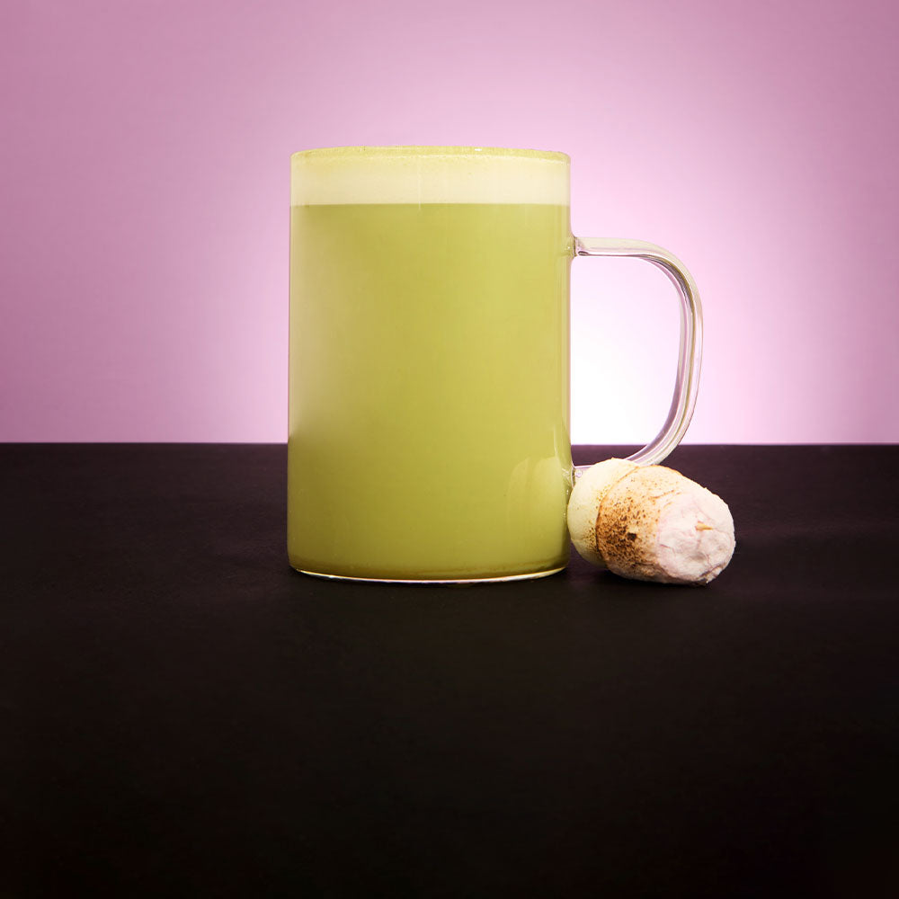 spooky matcha driver hot matcha