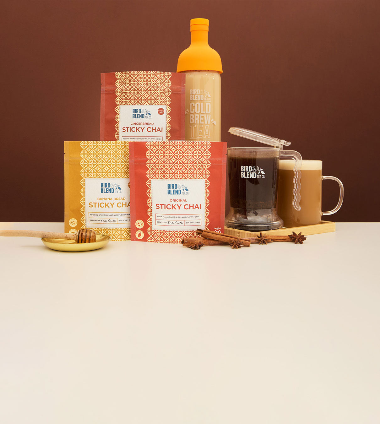 sticky chai core collection warming chai and cold brew