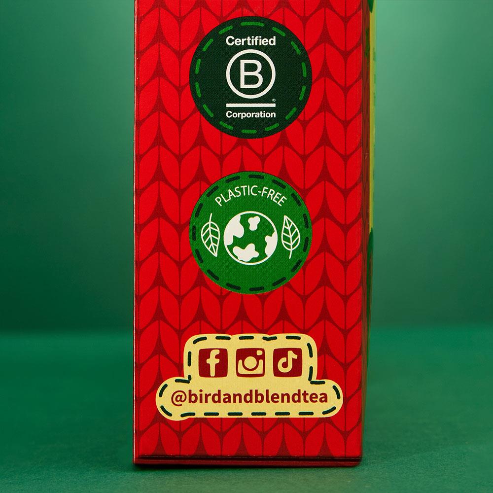 tea advent calendar 2025 plastic free and b-corp packaging