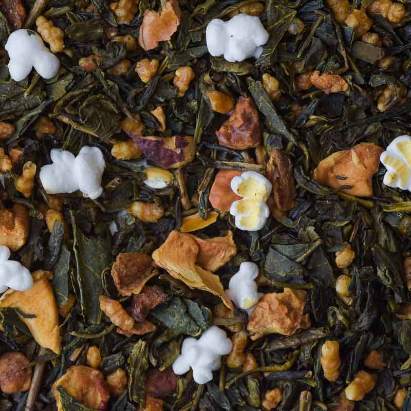 toasted apple genmaicha green tea blend
