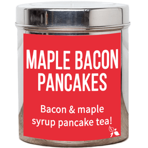 maple bacon pancakes loose leaf tea tin