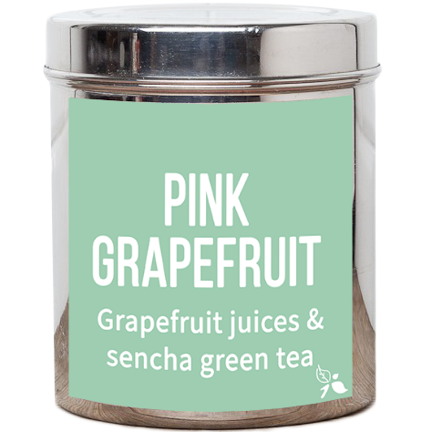 pink grapefruit loose leaf green tea