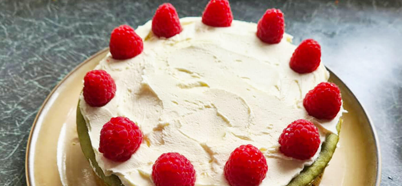 Raspberry Ripple Matcha Cake | Bird & Blend Tea Co.