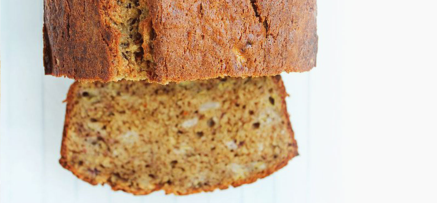 Image of baked banana bread chai loaf