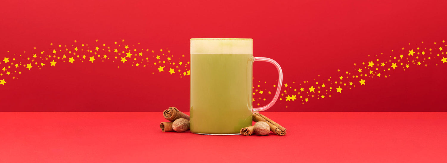 eggnog matcha latte hot matcha