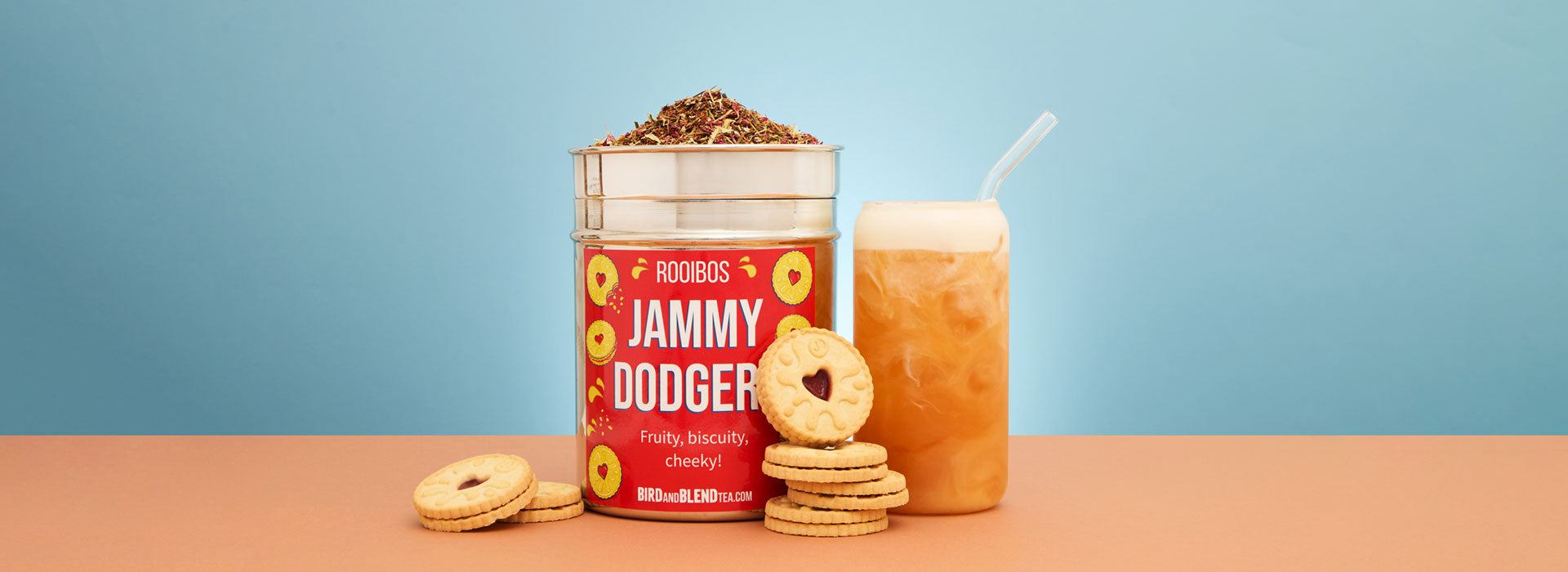 Jammy Dodgers Tea Iced Latte