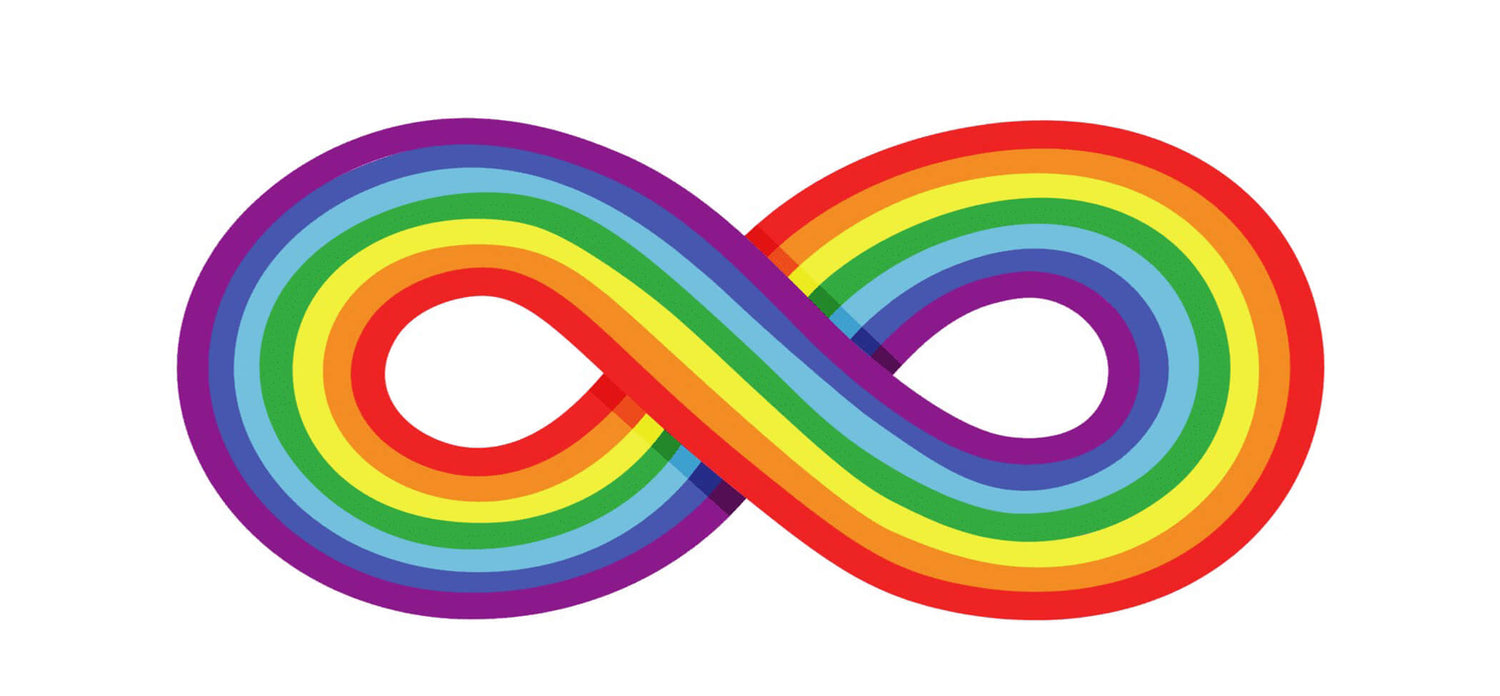 autism rainbow infinity symbol
