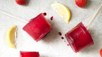 Strawberry Lemonade Tea Ice Lollies
