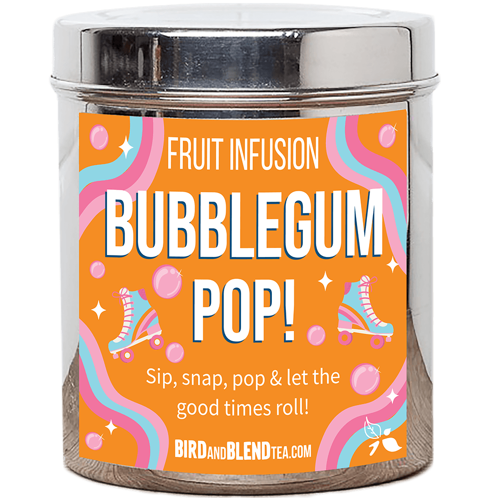 Bubblegum pop! fruit loose leaf tea custom tea tin