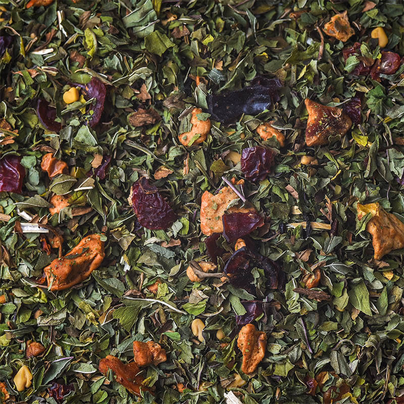 Buttermint tea blend flatlay