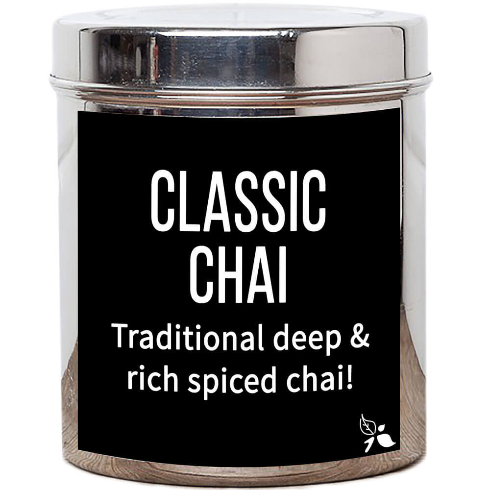 classic chai custom tea tin