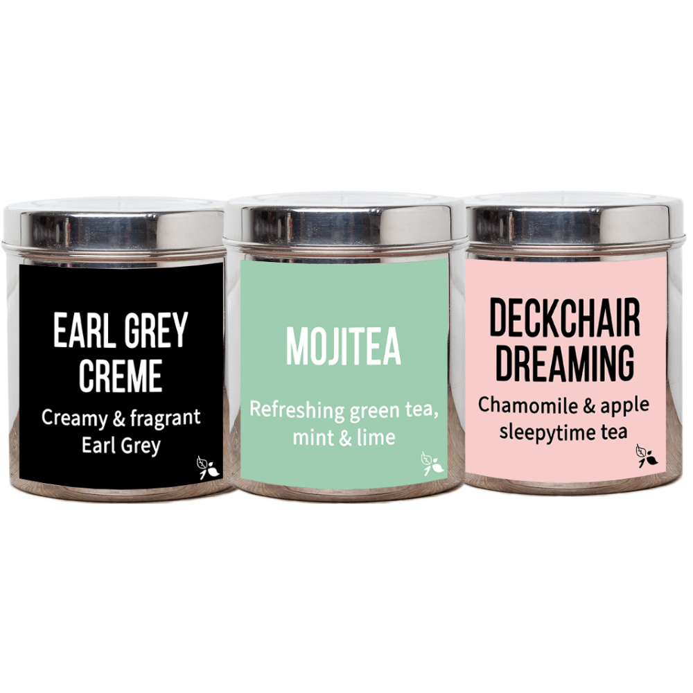 Earl Grey Creme Tea and Mojito tea and deckchair dreaming tea