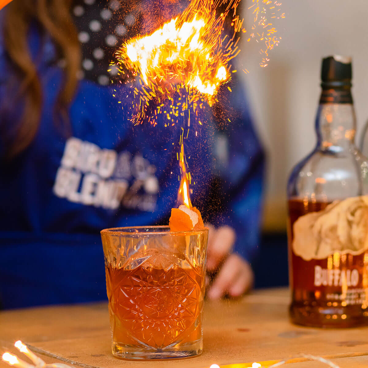 flaming bonfire toffee tea cocktail