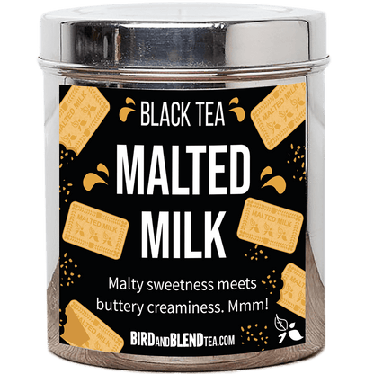 malted milk custom tea tin