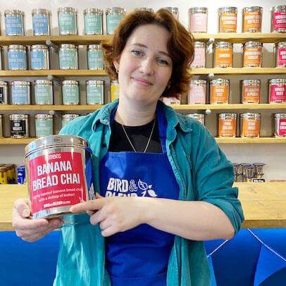 Bird and Blend Tea Co. Norwich shop manager