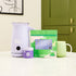 Soft Lilac Matcha Latte Magic Whisk and vanlla ice cream matcha pouch and tin