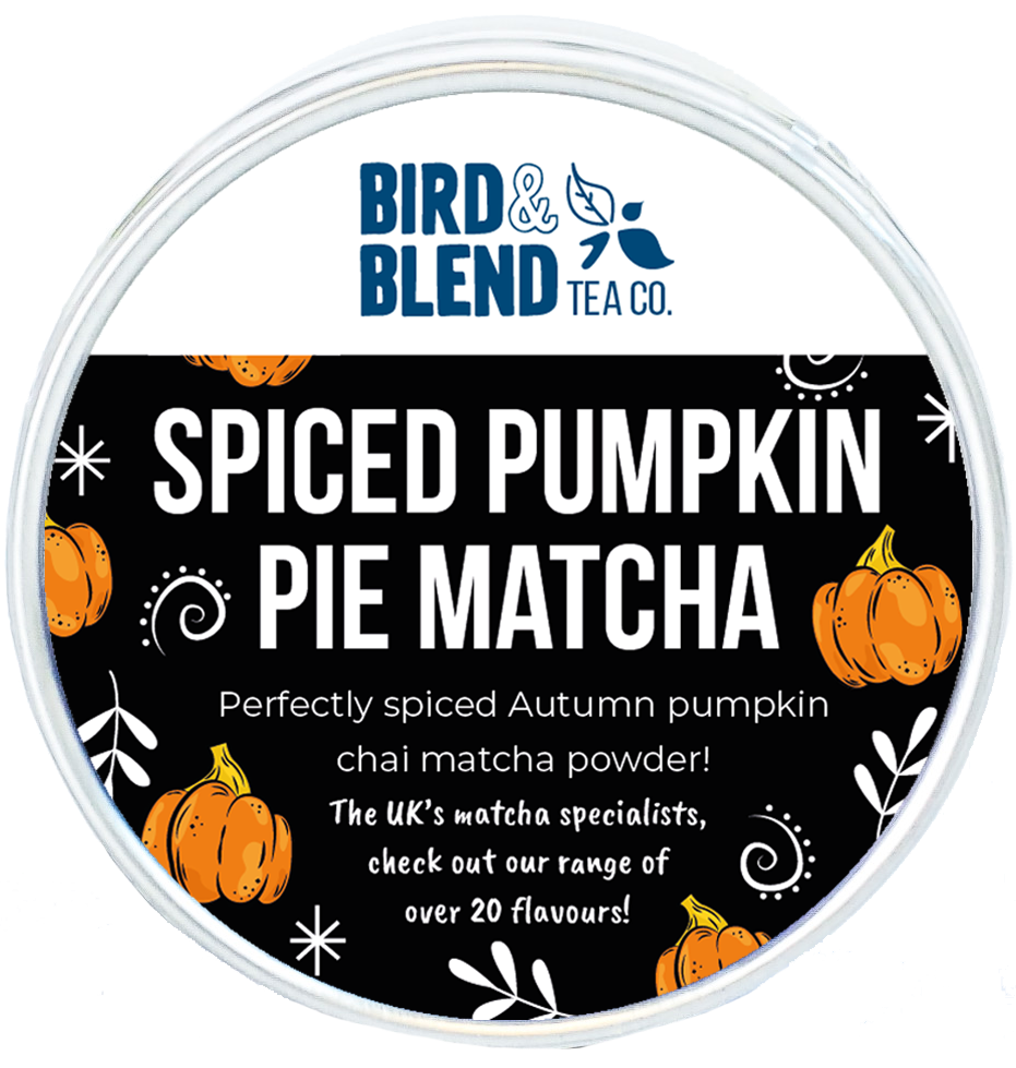 spiced pumpkin pie matcha tin