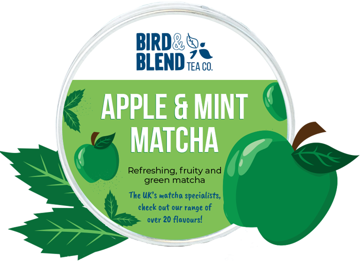 apple and mint matcha tea