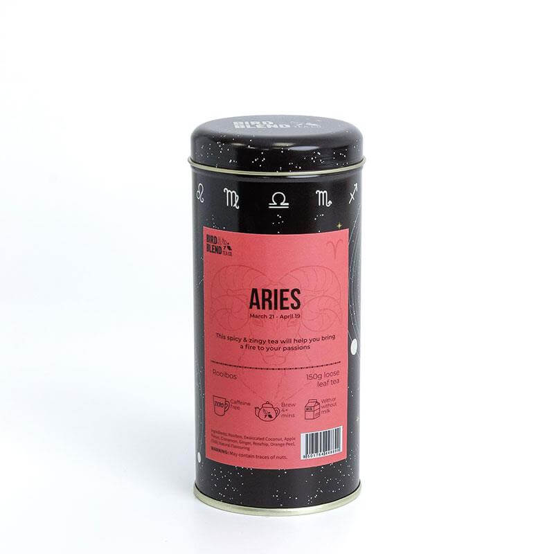 Aries zodiac loose leaf tea tin