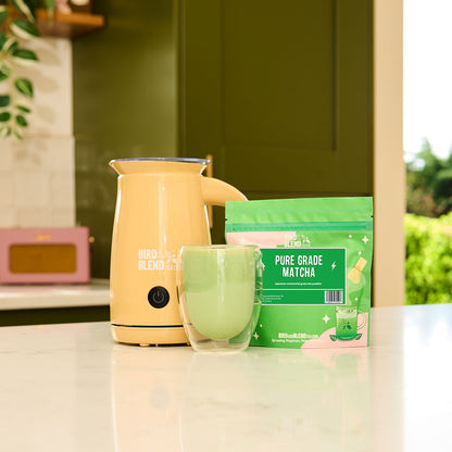 pure matcha and bamboo whisk subscription bundle
