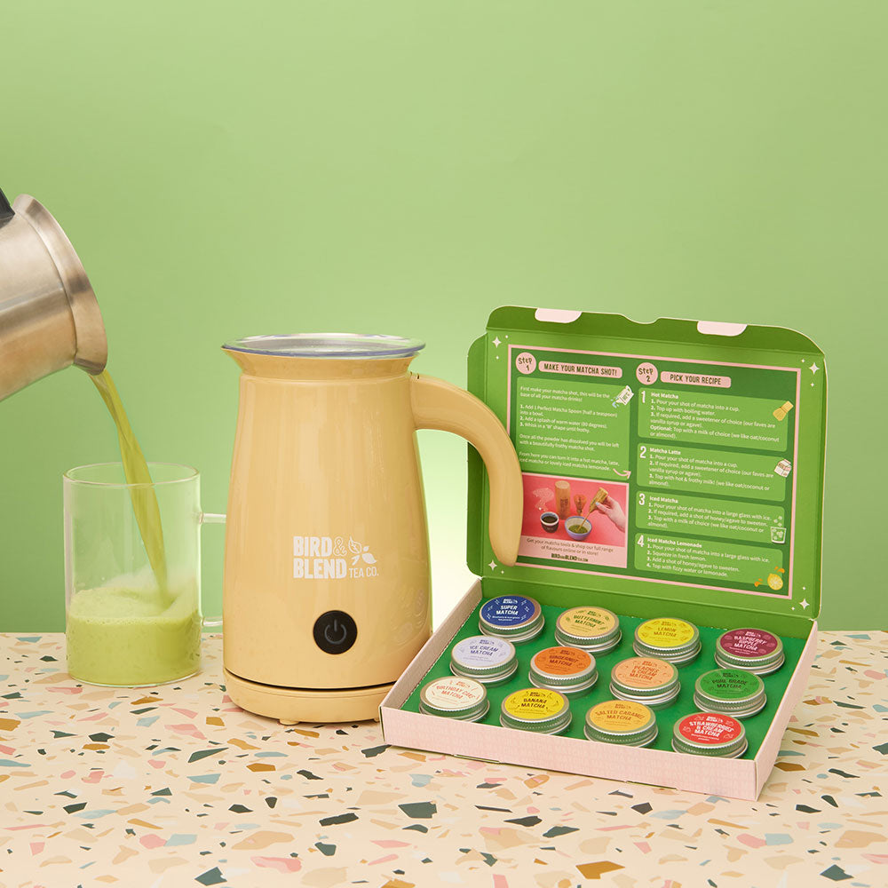 bamboo magical matcha selection box and electric whisk