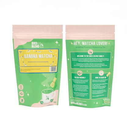 banana matcha refill pouch