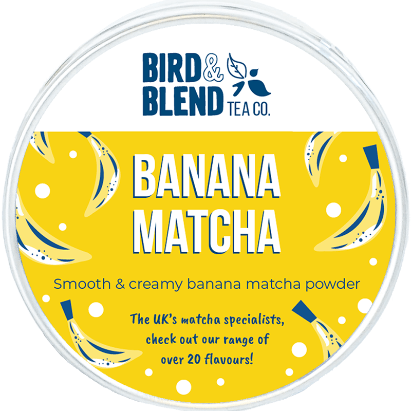 banana matcha flavoured powder