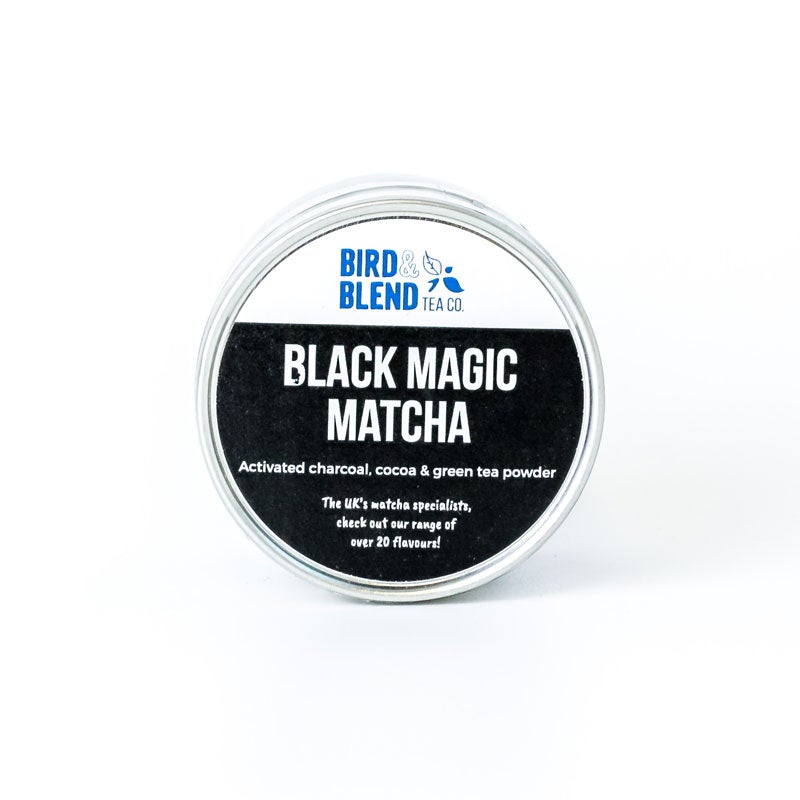black magic matcha tin
