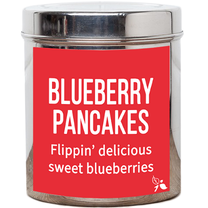 rooibos blueberry pancake loose leaf tea custom tin