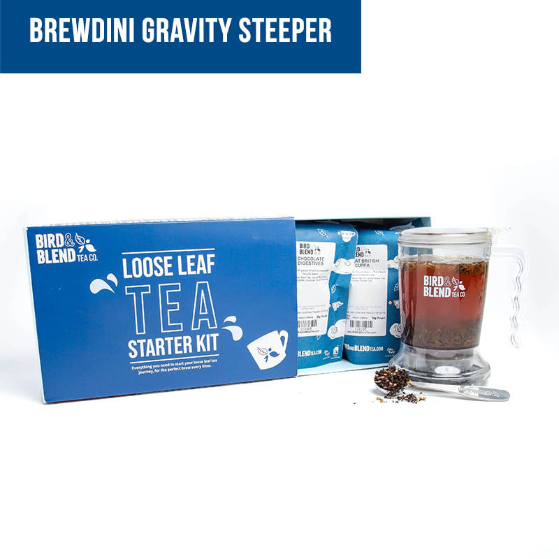 Brewdini gravity steeper loose leaf tea starter kit