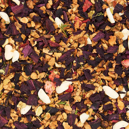 bubblegum pop! loose leaf tea leaves flatlay