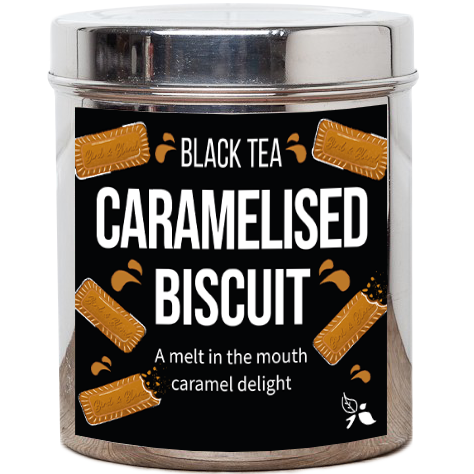 caramelised biscuit tea tin
