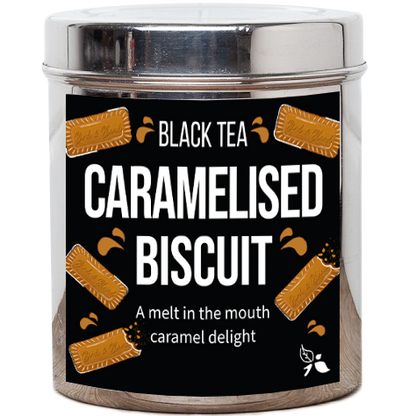 caramelised biscuit tea tin