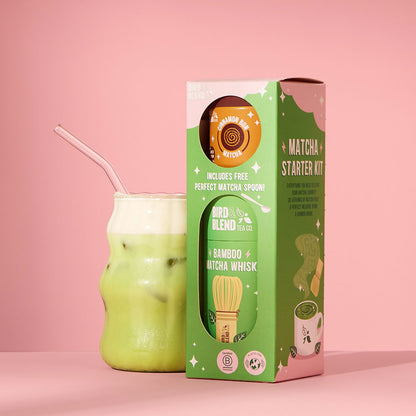 cinnamon bun matcha in matcha starter kit &amp; matcha latte