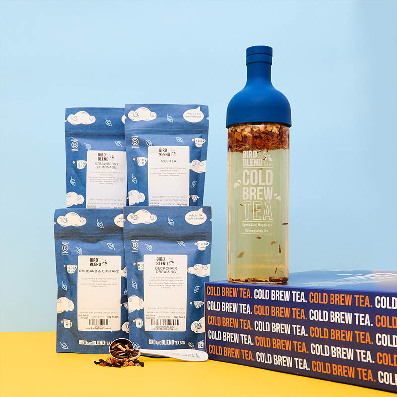 cold brew starter kit with spoon and cold brew bottle