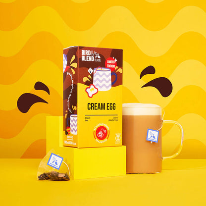 cream egg tea bags