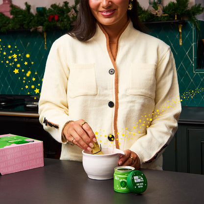 deluxe matcha gift set matcha bowl with whisk and matcha pot