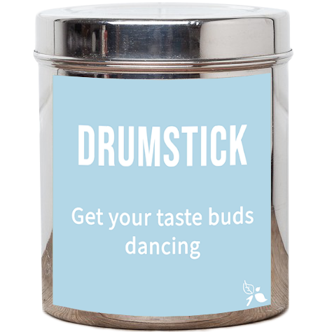 drumstick tea tin